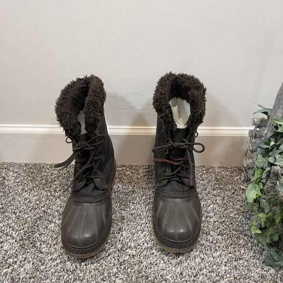 Vintage Sorel Kaufman Snow Winter Boots Brown Size 6 Men’s 8 Women’s Lined main image 4